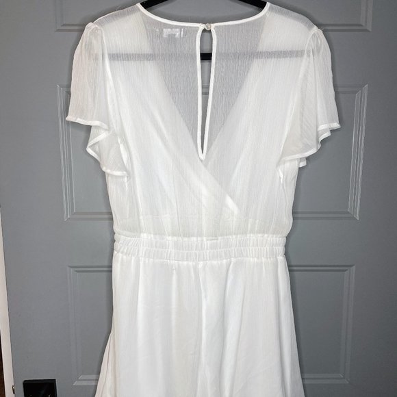 White Trixxi Summer Short Romper Size L - Picture 2 of 4